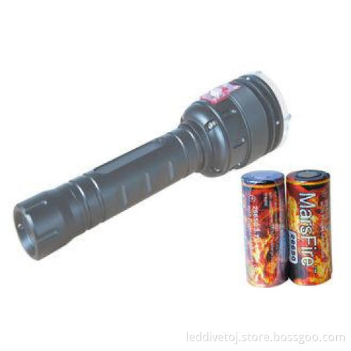 4000LM Black MarsFire Waterproof LED Dive Torch , underwate